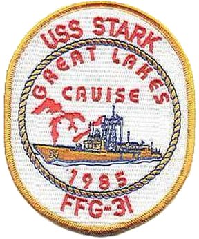 USS Stark FFG-31 Great Lakes Cruise 1985.