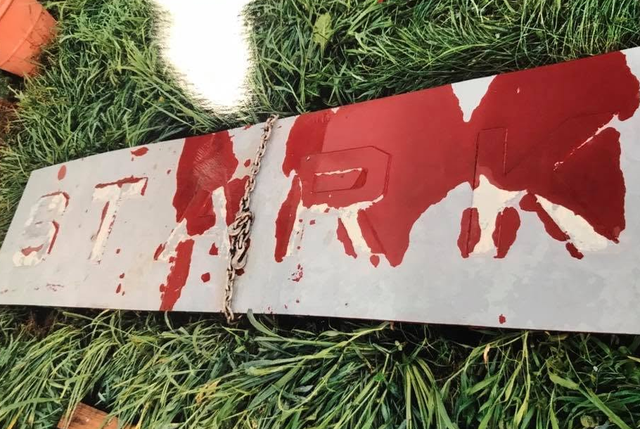 Stern plate cut down to size
