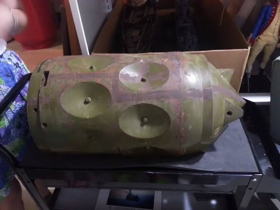 18 May 1987: The warhead from the first Exocet missile that did not explose.