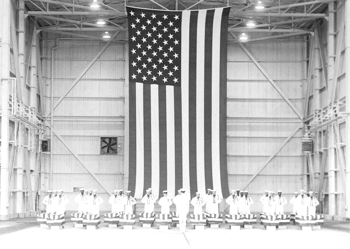 Honor Guard standing watch at Dover Air Force Base.