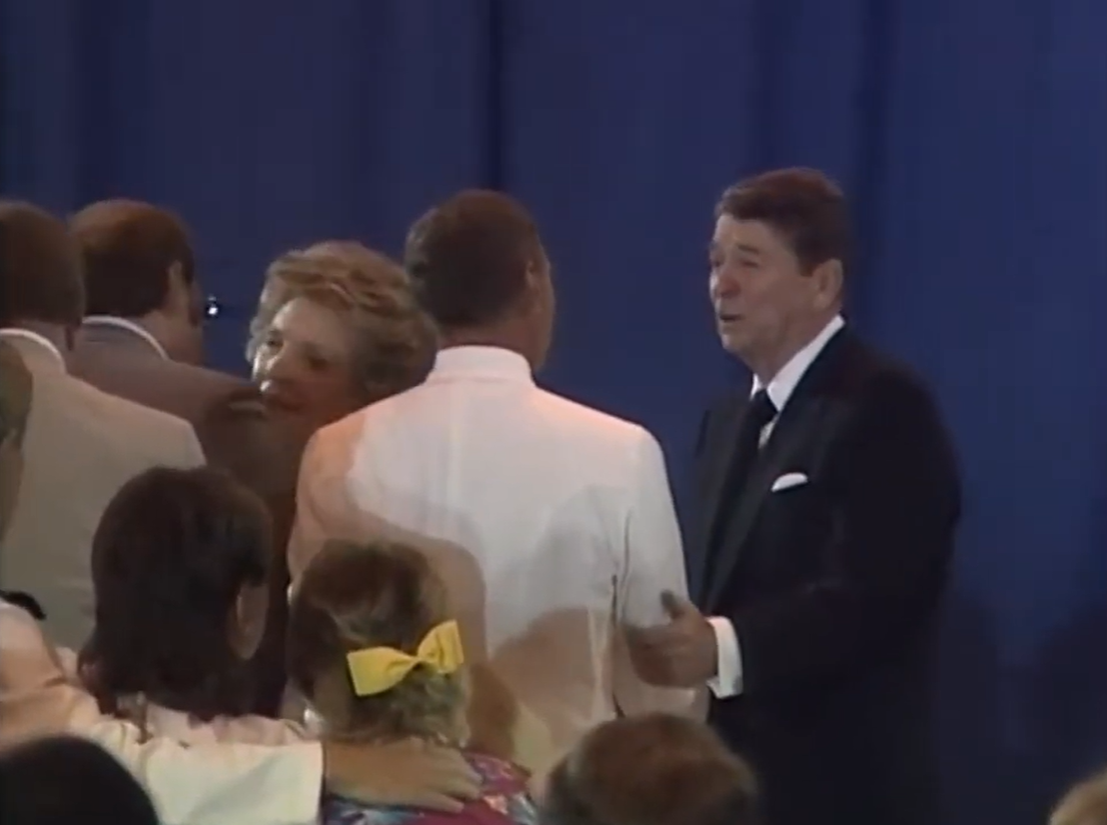 The President and First Lady meeting the family members of those killed on the USS Stark.